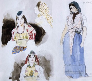 Mujeres marroquíes románticas Eugene Delacroix Pinturas al óleo